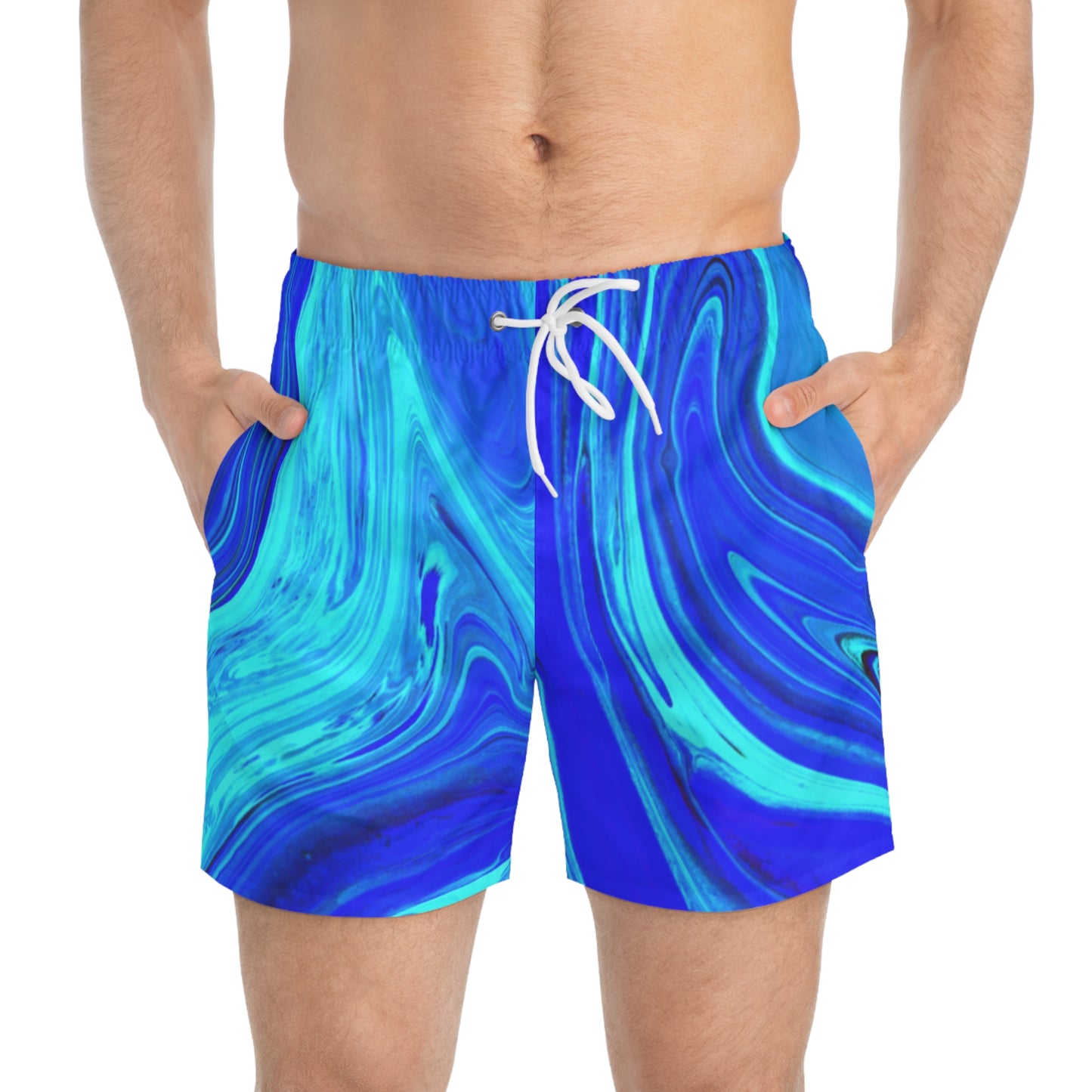 Aqua Chic Splash-Ready Swim Trunks