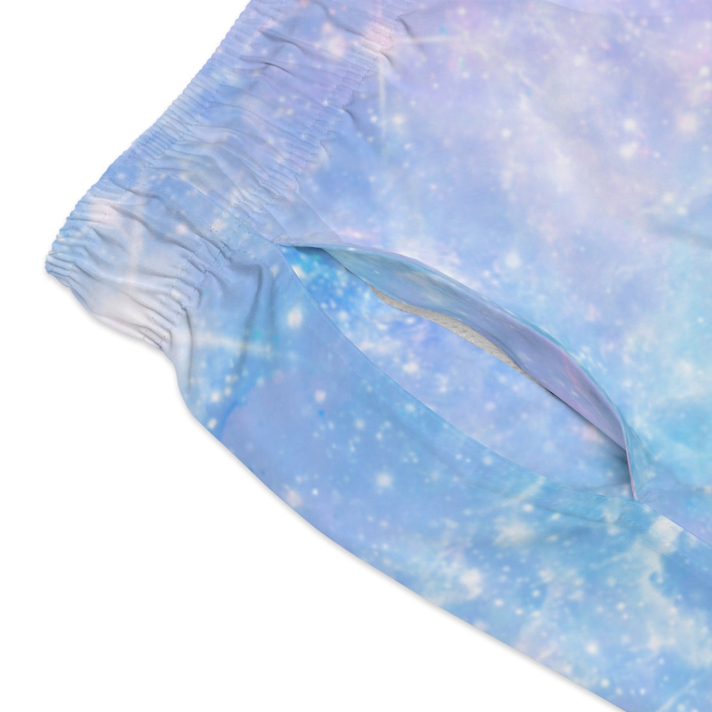 SummerSplash Blue and Pink Paradise Swim Trunks