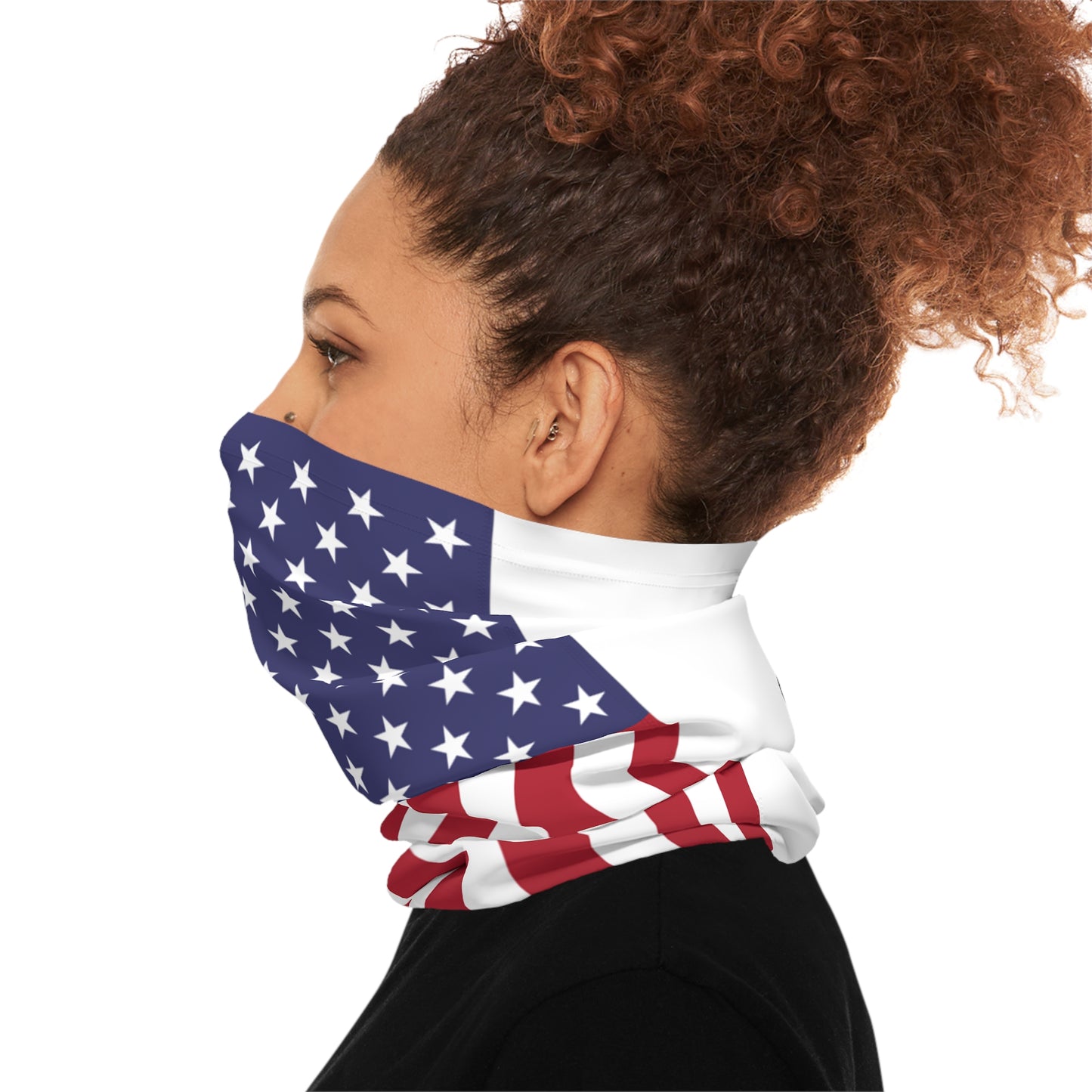 Stars & Stripes Elegance: The American Flag Neck Gaiter