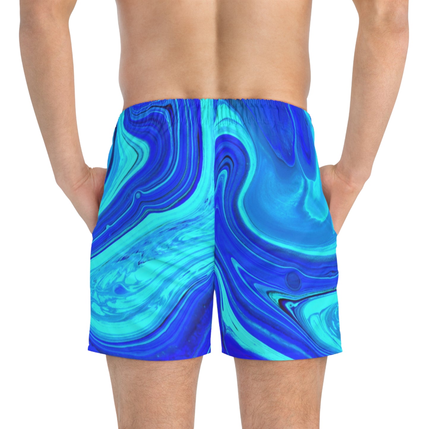 Aqua Chic Splash-Ready Swim Trunks