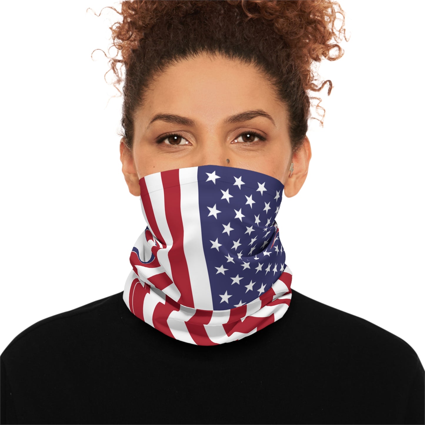 Stars & Stripes Elegance: The American Flag Neck Gaiter