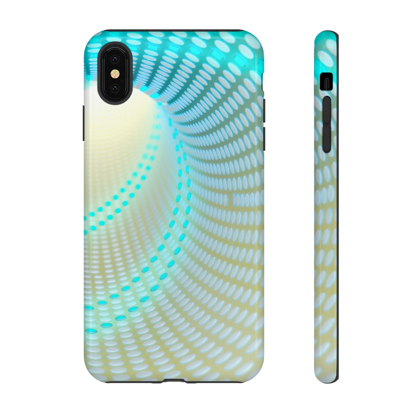 MystiBlend Blue & White Optical Enigma Phone Case