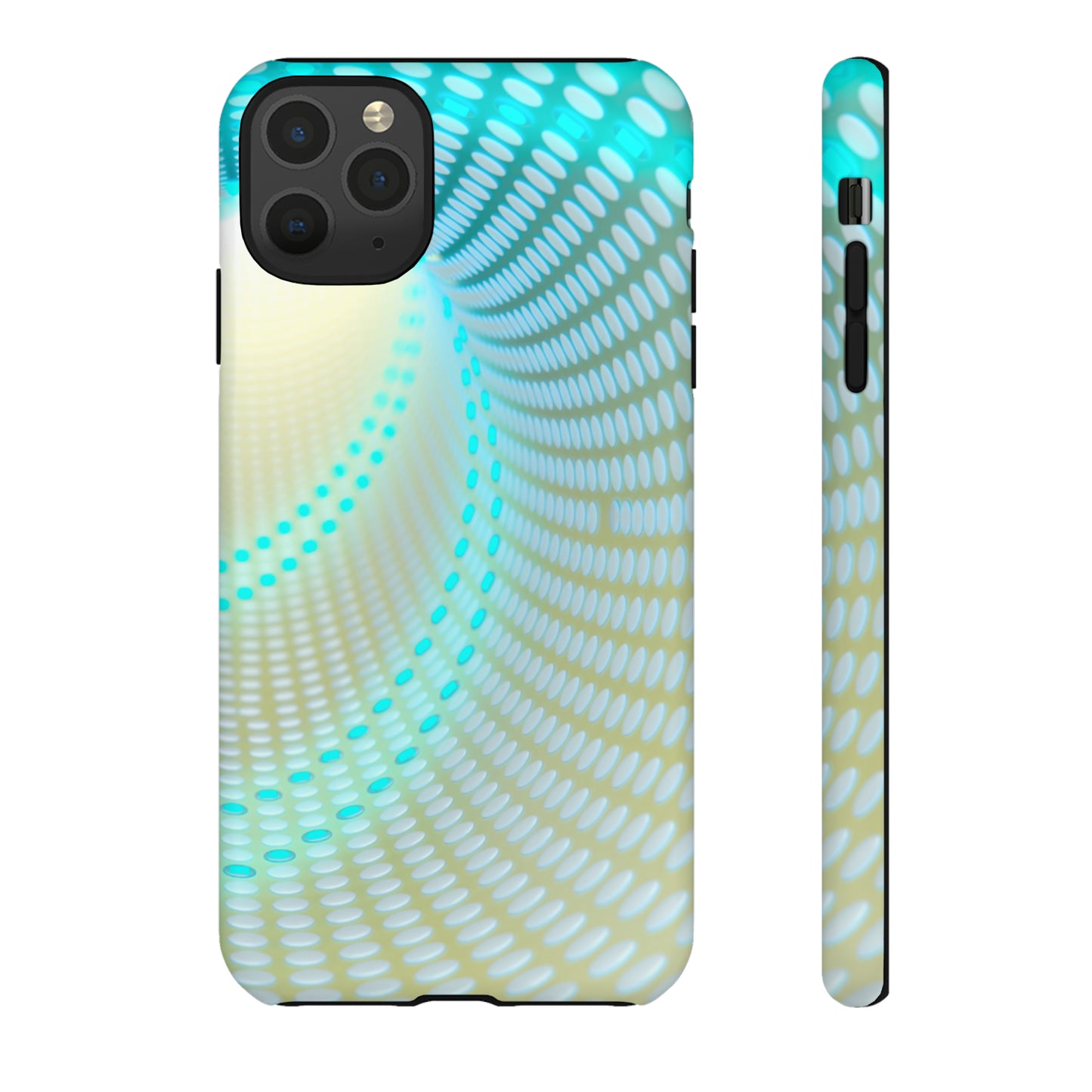 MystiBlend Blue & White Optical Enigma Phone Case