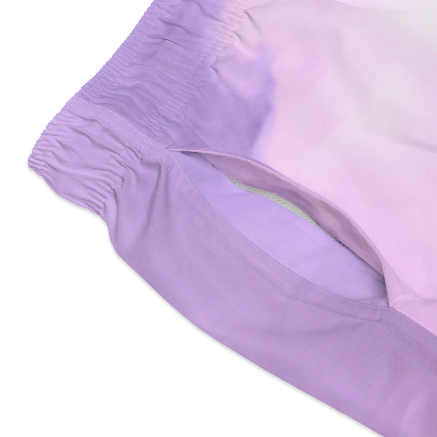 LuxeSplash Purple & Pink Paradise Swim Trunks