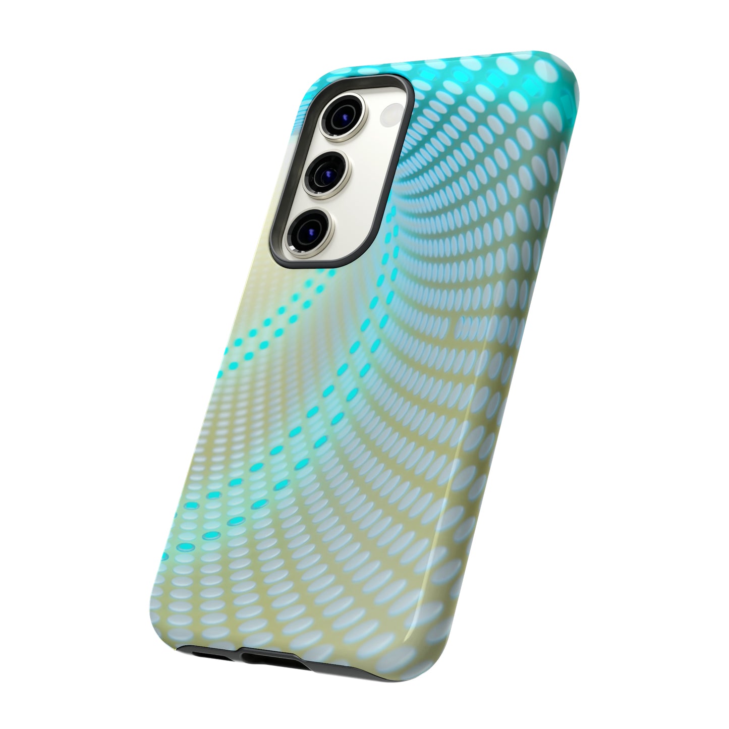 MystiBlend Blue & White Optical Enigma Phone Case