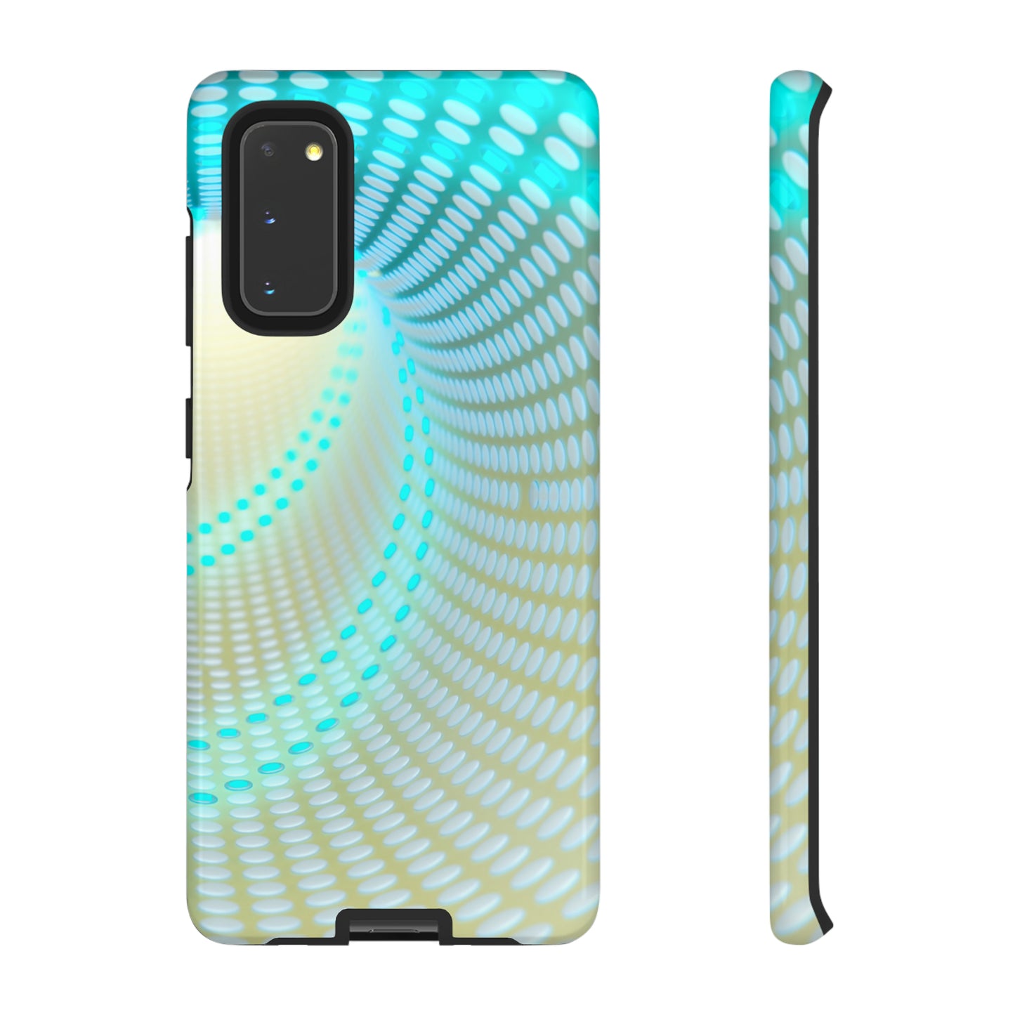 MystiBlend Blue & White Optical Enigma Phone Case