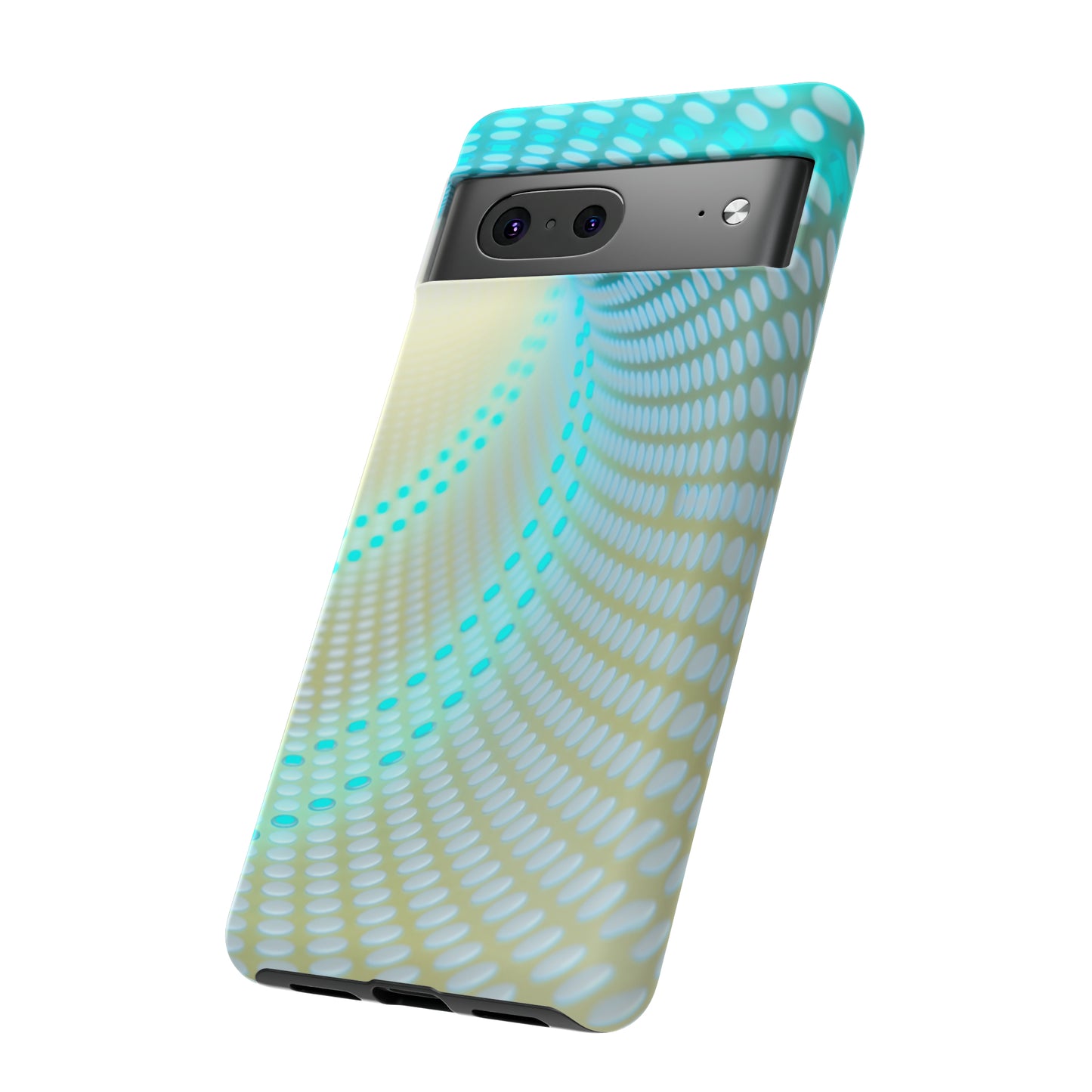 MystiBlend Blue & White Optical Enigma Phone Case