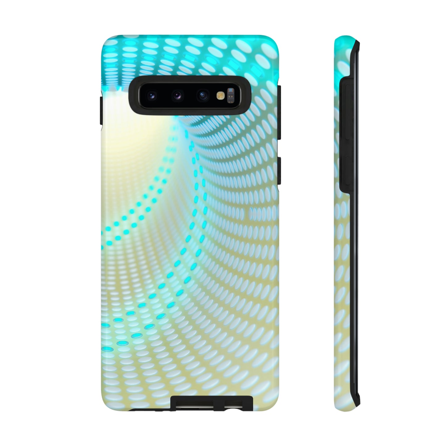 MystiBlend Blue & White Optical Enigma Phone Case