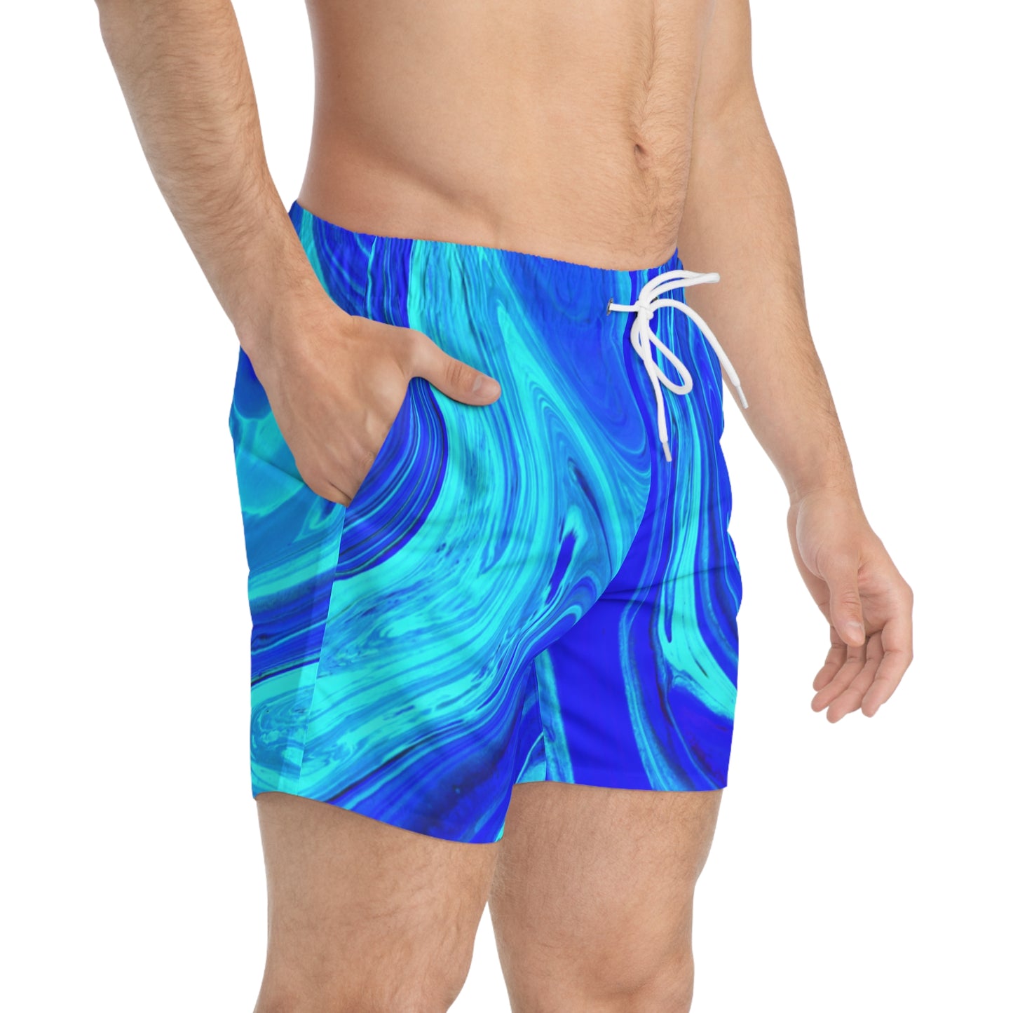 Aqua Chic Splash-Ready Swim Trunks