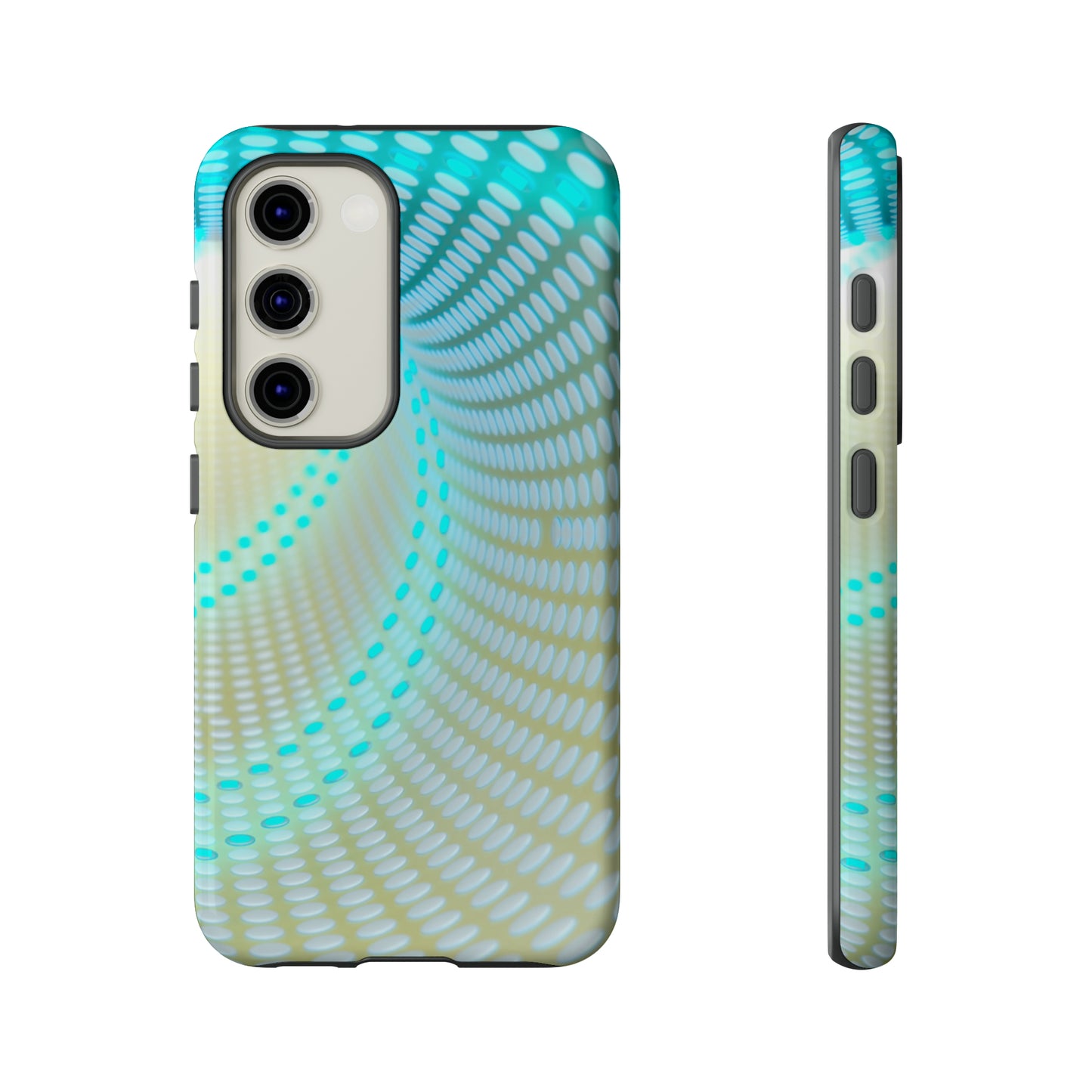 MystiBlend Blue & White Optical Enigma Phone Case