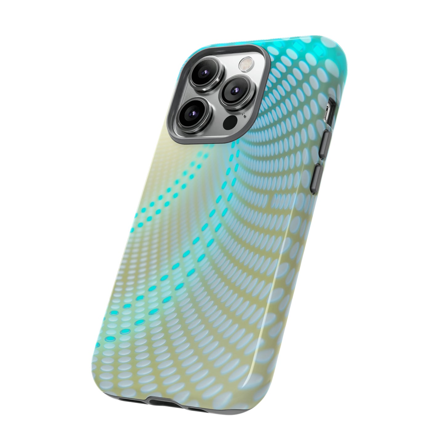 MystiBlend Blue & White Optical Enigma Phone Case