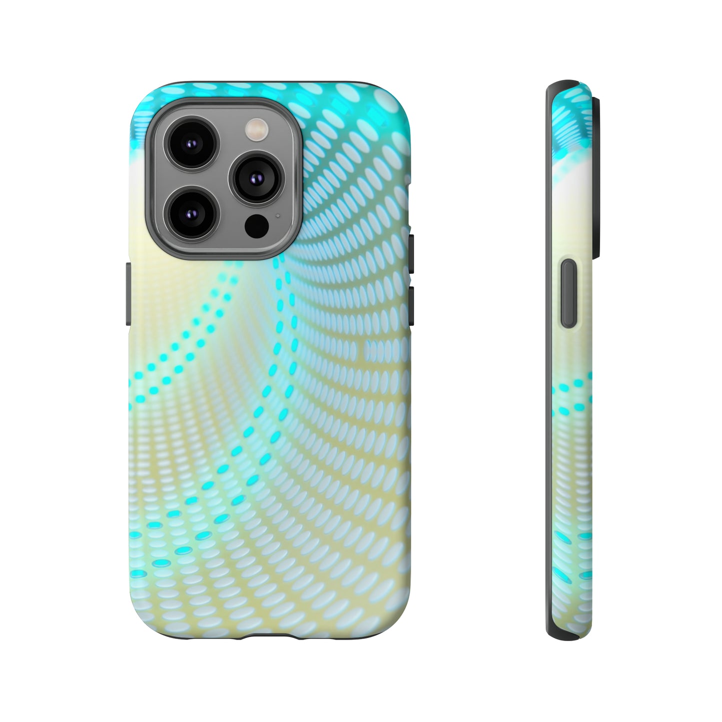 MystiBlend Blue & White Optical Enigma Phone Case