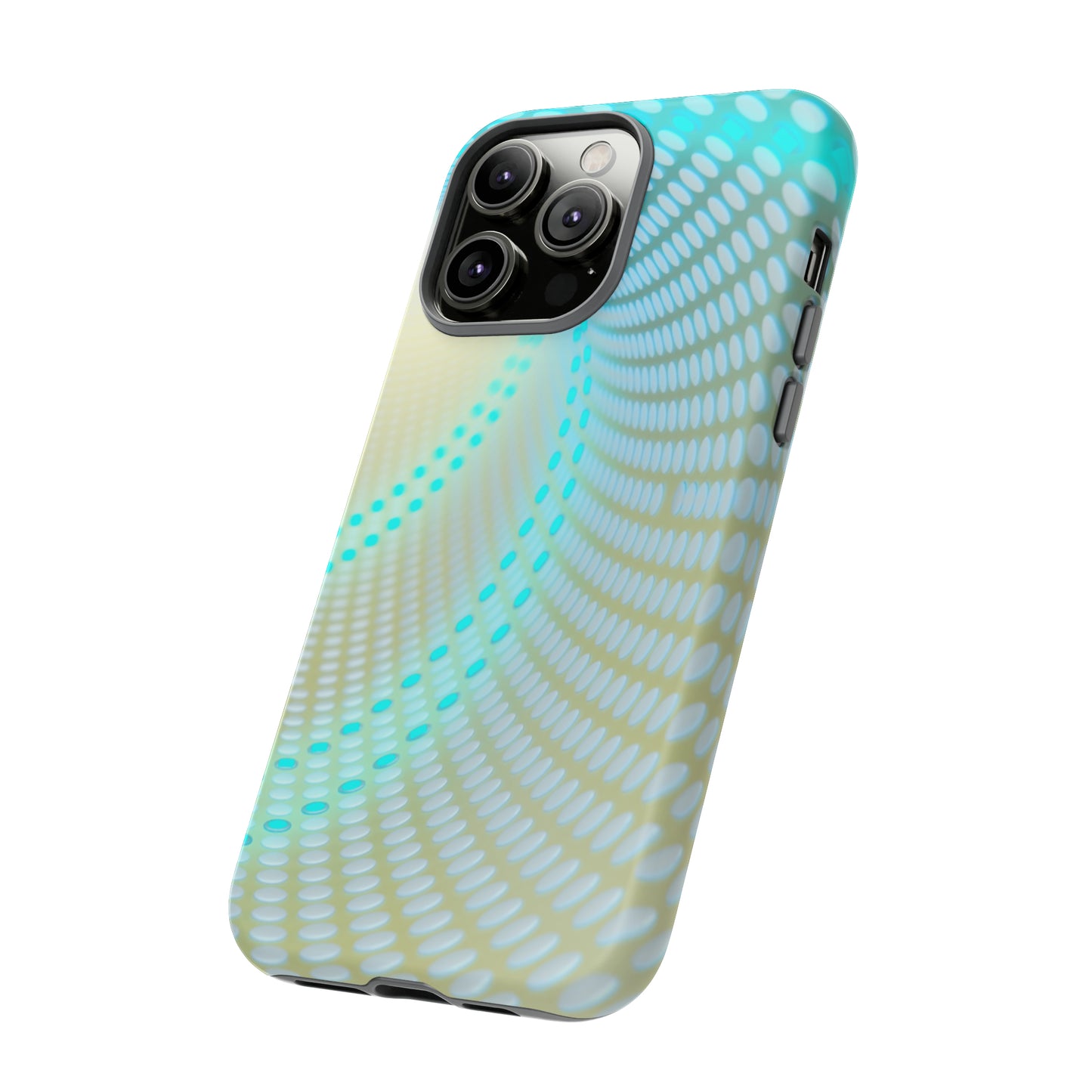 MystiBlend Blue & White Optical Enigma Phone Case