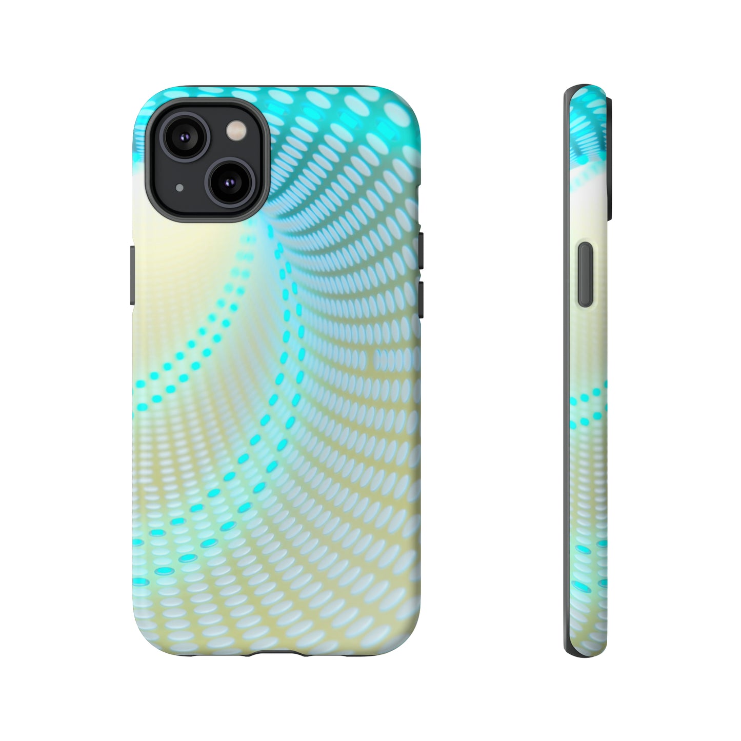 MystiBlend Blue & White Optical Enigma Phone Case