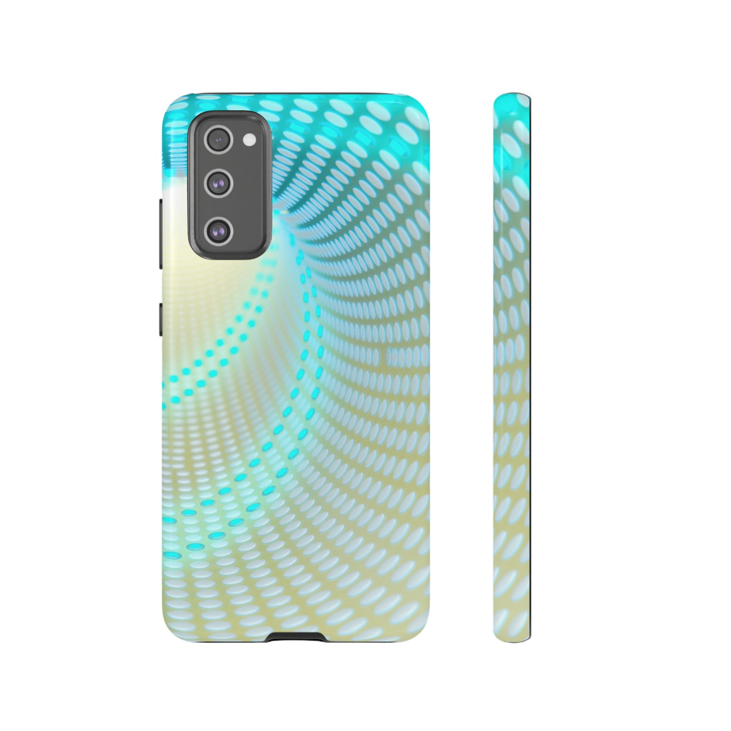 MystiBlend Blue & White Optical Enigma Phone Case