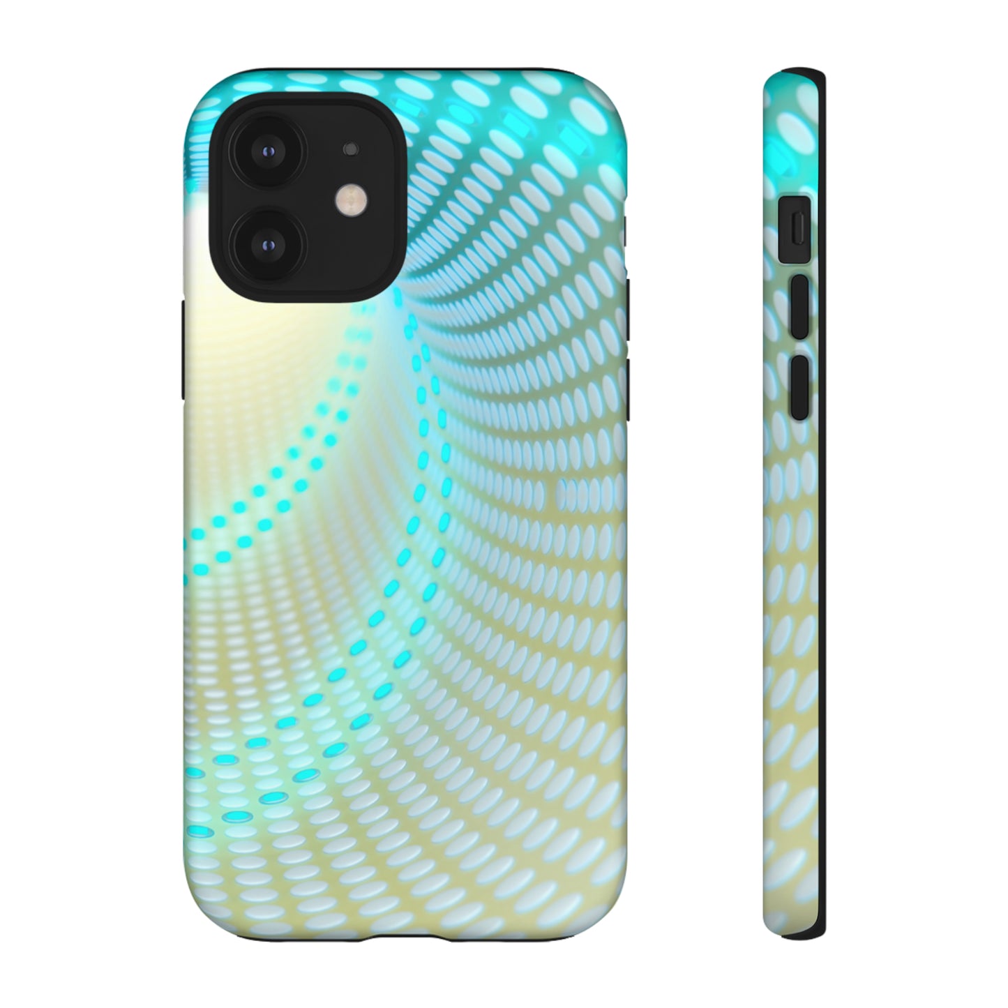 MystiBlend Blue & White Optical Enigma Phone Case