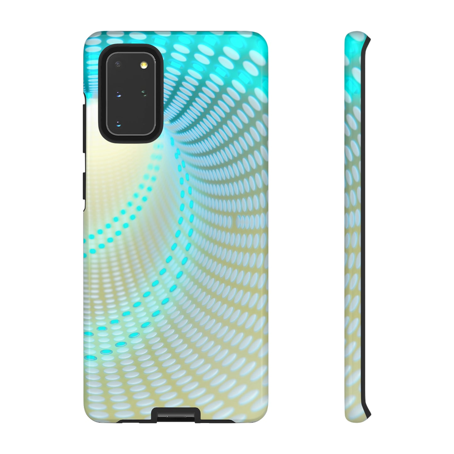 MystiBlend Blue & White Optical Enigma Phone Case