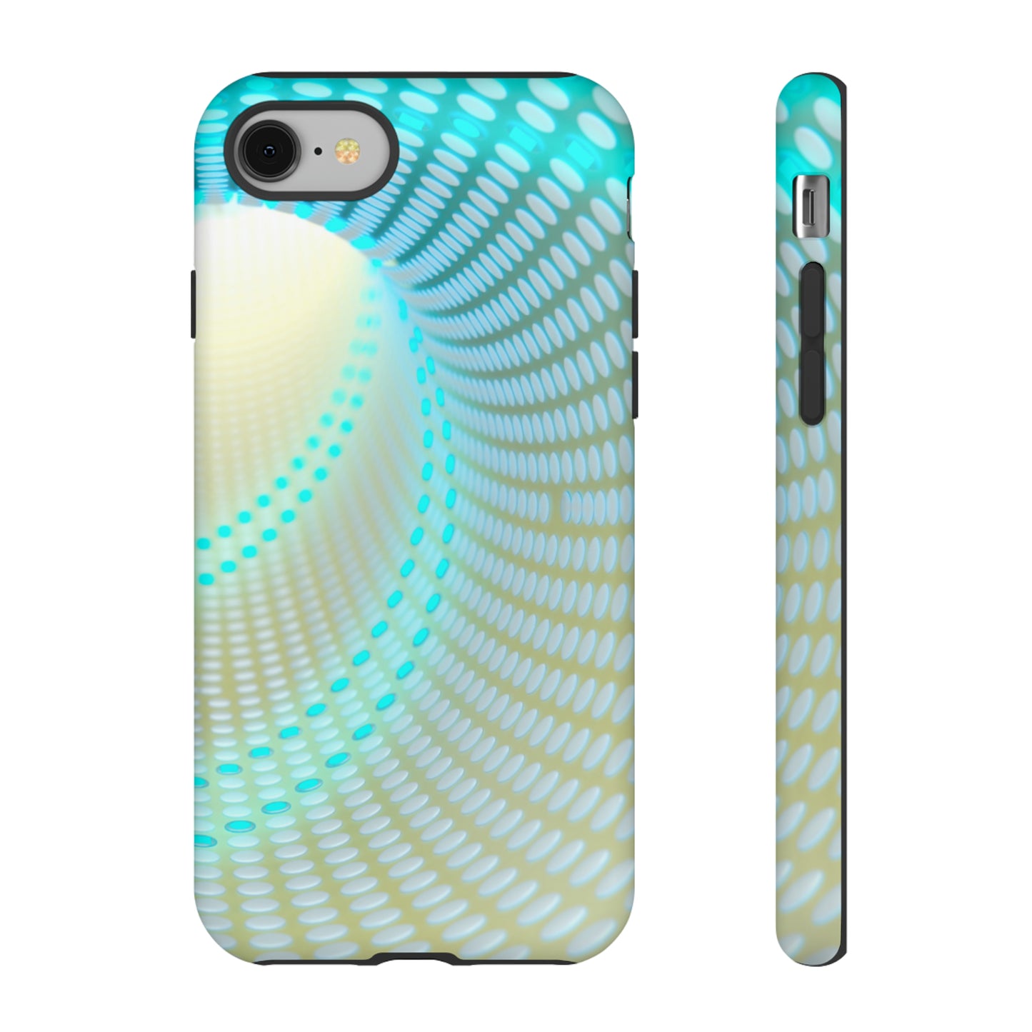 MystiBlend Blue & White Optical Enigma Phone Case