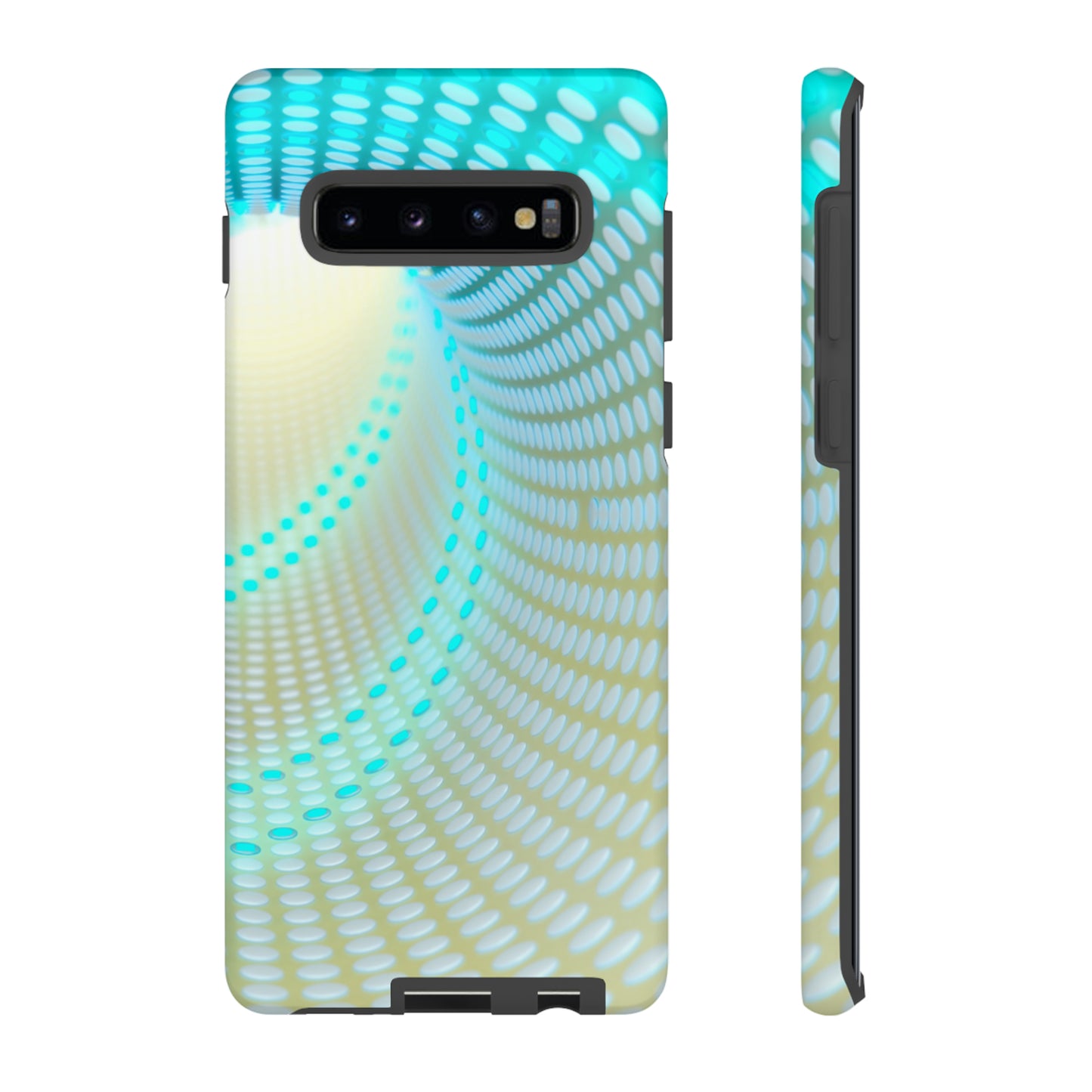 MystiBlend Blue & White Optical Enigma Phone Case