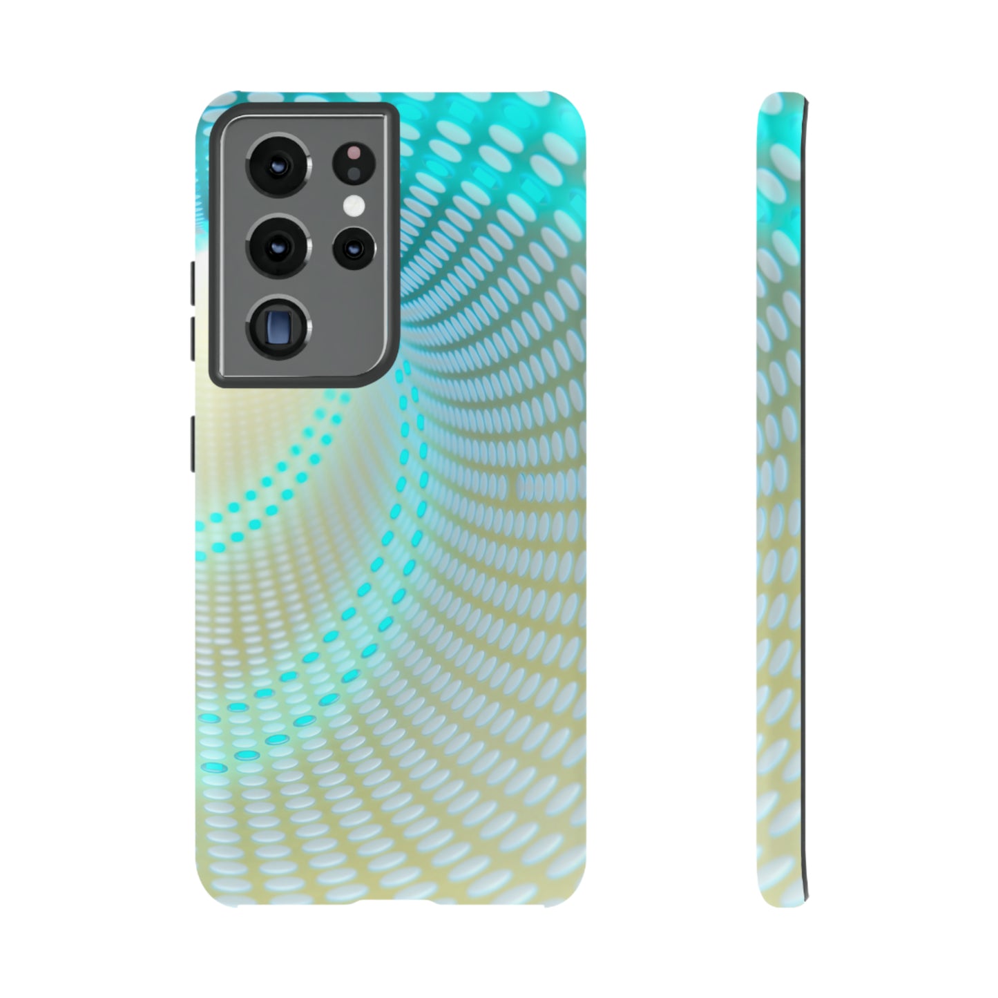 MystiBlend Blue & White Optical Enigma Phone Case