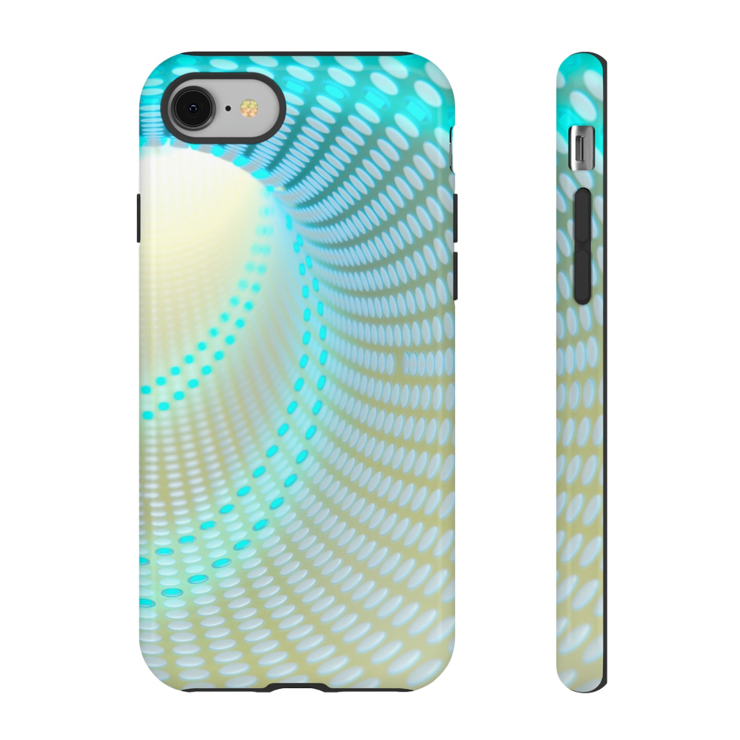 MystiBlend Blue & White Optical Enigma Phone Case