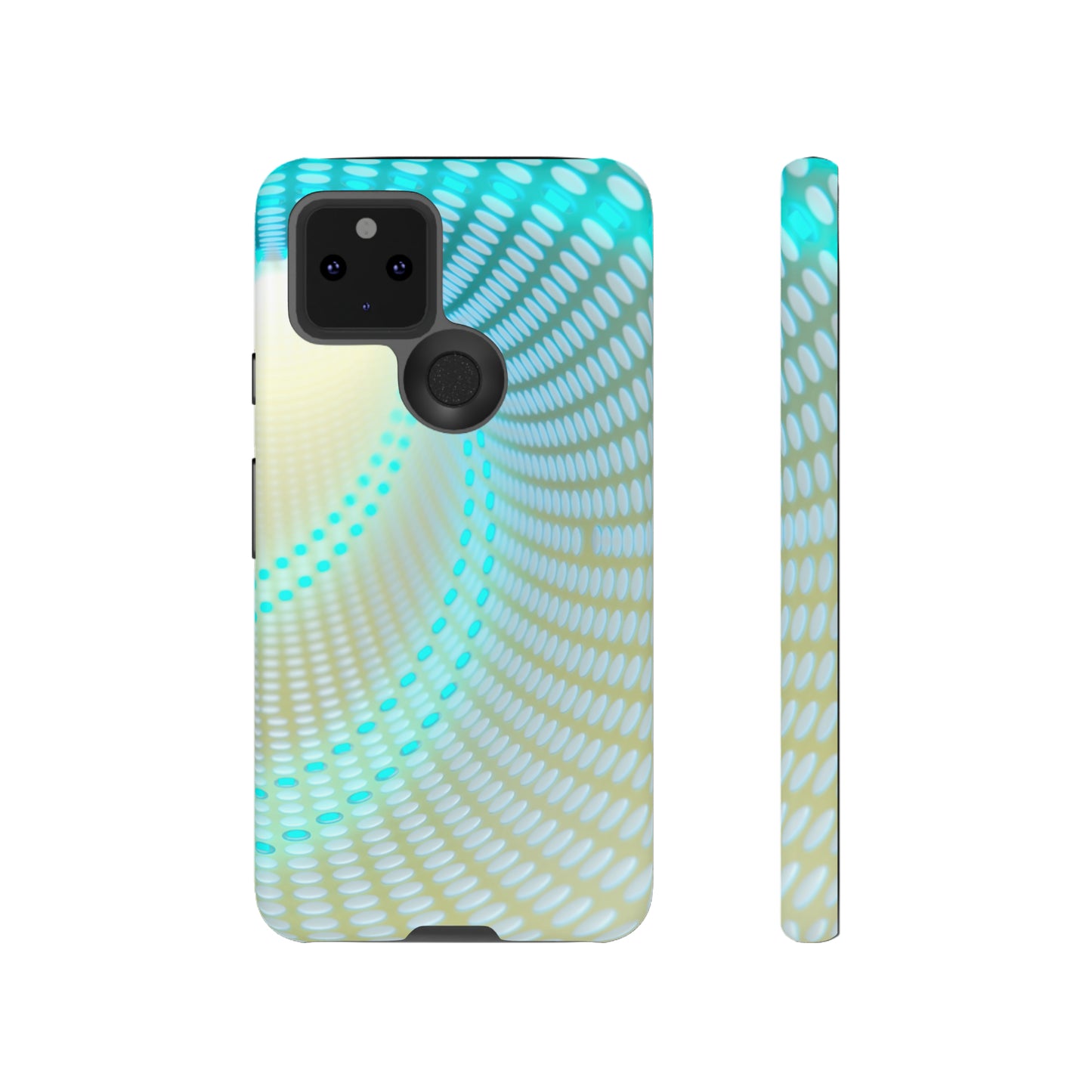 MystiBlend Blue & White Optical Enigma Phone Case